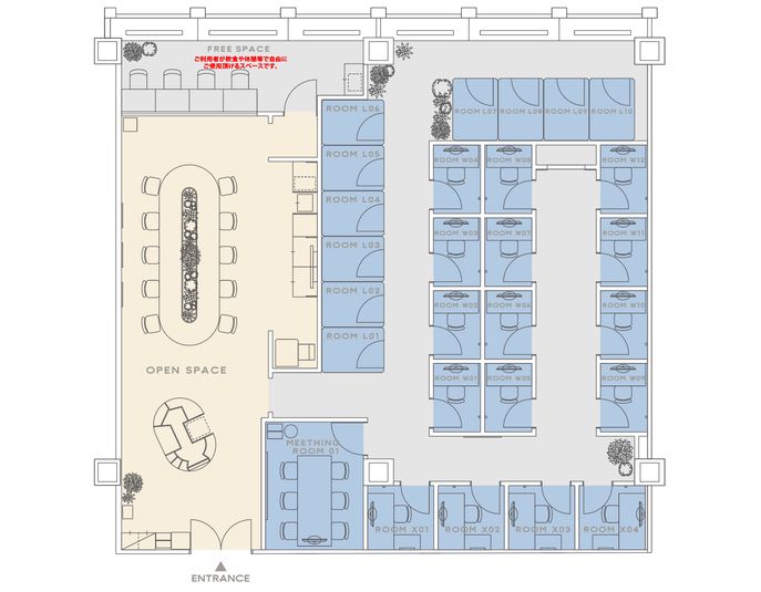 ROOM L01 - H¹T by W三軒茶屋(サテライト型シェアオフィス)
