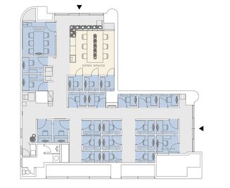 H¹T茅場町（サテライト型シェアオフィス） ROOM W 19の室内の写真