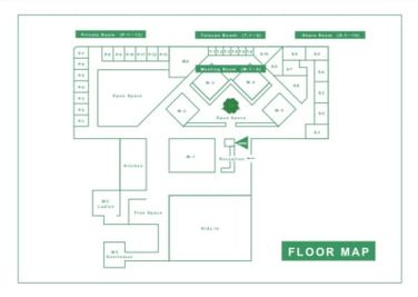 フロアマップ - いいオフィス南越谷 【M-6】6名会議室（天井空きあり）※予約時間前は入室不可の室内の写真