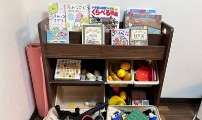 お子様連れの方向けに、おもちゃや絵本などもご用意しております。 - レンタルサロン　ミエット 洋室サロンルーム【レンタルサロンミエット】の設備の写真