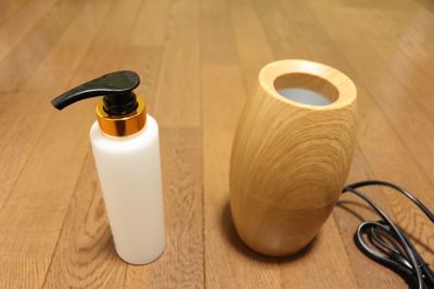 オイルウオーマーと
250ml ボトル - レンタルサロンえむPLUS レンタルサロン所沢えむPLUSの設備の写真