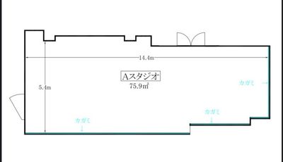 Rental studio H5 レンタルスタジオアッカの室内の写真