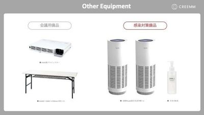 無料備品：会議関連・感染対策関連 - studio CREEMM 撮影機材完備のDesigner's studio CREEMMの室内の写真