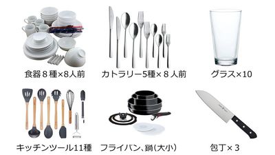 【キッチン】食器、器具。 - Bar＋シネマ サモスタ渋谷神泉の設備の写真