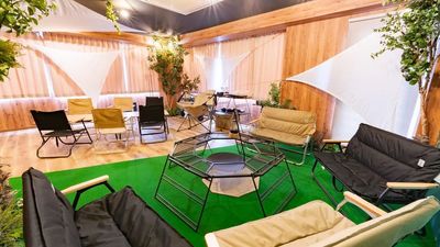 02|Noaty-Camp新宿 屋内キャンプスペース・おうちスペースの室内の写真