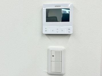 【室内に専用エアコンがあるので温度設定を自由に変更可能です。】 - 【閉店】TIME SHARING 新富町 エスパシオ新富町 【閉店】6Fの設備の写真