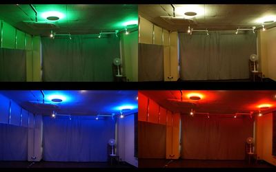 夜間に映える！カラーLED照明 - レンタルスタジオクラッセ国分寺 国分寺駅前 ダンスができるレンタルスタジオ クラッセの室内の写真