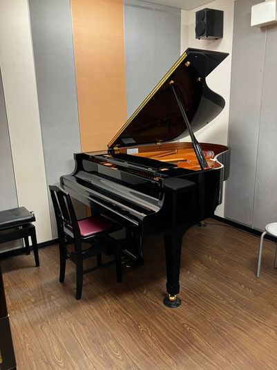 防音室にグランドピアノが入っているので練習に集中できます。 - ミュージックアベニュー新潟 グランドピアノ防音室 S部屋の室内の写真