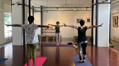 BaliSidhiYogaのレッスン - スタジオ結緋 レンタルスタジオ、多目的スペース、イベントスペースの室内の写真