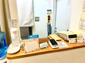 共有スペース（受付） - minoriba_南青山骨董通り店 レンタルサロン　半個室スペースの設備の写真