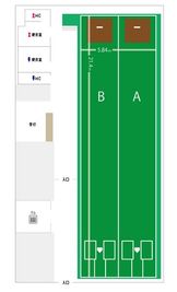 施設全体図 - パムズ・スポーツスタジオ 【人工芝が敷かれた多目的スポーツ施設】調布駅・西調布駅の室内の写真