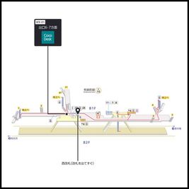 東池袋駅の構内図 - CocoDesk [WX-01] 東池袋駅　出口6・7方面　１番ブース CocoDesk [WX-01]のその他の写真