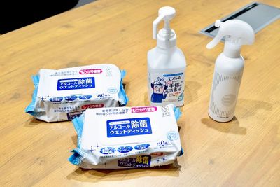 除菌グッズもご自由にご利用ください。 - 〈M's OFFICE梅田〉 M's OFFICEの設備の写真