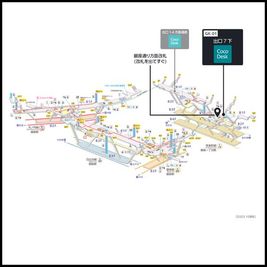 銀座一丁目駅の構内図 - CocoDesk [GK-01] 銀座一丁目駅　出口7下　１番ブース CocoDesk [GK-01]のその他の写真