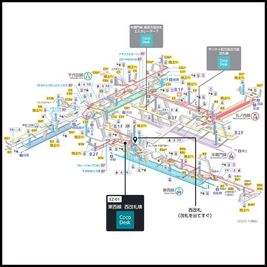 大手町駅の構内図 - CocoDesk [EZ-01] 大手町駅　東西線 西改札横　１番ブース CocoDesk [EZ-01]のその他の写真