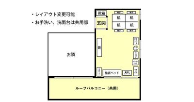 初台駅徒歩3分のレンタルサロン「ユーサロン初台」 ユーサロン初台｜セラピストの練習・研修 ・パーソナルカラー診断の室内の写真