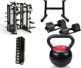 ・5INマルチラック（forte fitness社製）
・プレート120kg
・NUO製フレックスベル
・1~10kg ダンベル
・可変式ケトルベル - WHITEGYM新宿1号店の室内の写真