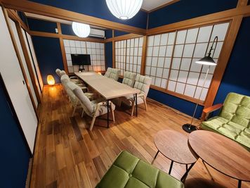2階　夜の雰囲気 - レンタルスペース代々木公園PASTI STUDIO レンタルスペース代々木公園 PASTI STUDIOの室内の写真