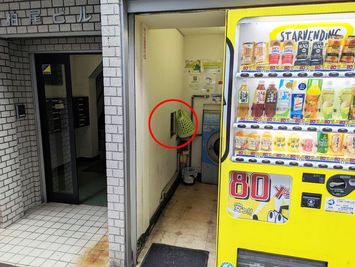 鍵の保管場所です。 - 駅近の小さなリモートワークスペース 南森町駅徒歩３分の小さなリモートワークスペース の外観の写真