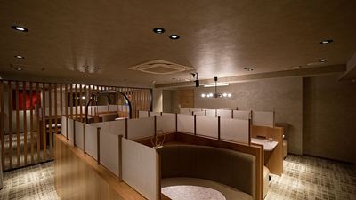 半個室の落ち着いたソファーブースをご用意 - Oak Lounge Oak  Loungeの室内の写真