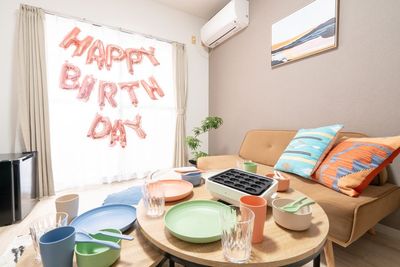 お誕生日会用バルーン、タペストリー有ります。 - レンタルスペースORANGE岡山店 レンタルスペースORANGE岡山店🏠の室内の写真