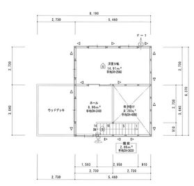 建物２階間取り図 - 館山 オーシャンフロント・Baba’s House︎ 館山 オーシャンフロント　一軒家　撮影スタジオの室内の写真