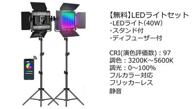 【無料貸出】LEDライト - 自然光スタジオ サモスタ恵比寿３号店の設備の写真