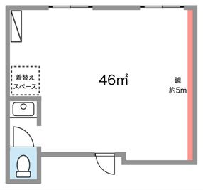 見取り図 - studioLivet Studio Livet 東京 茅場町の室内の写真