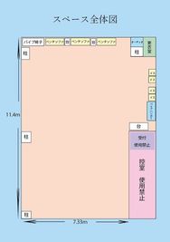 スタジオの全体図 - ミズグチダンススクール レンタルスタジオの室内の写真