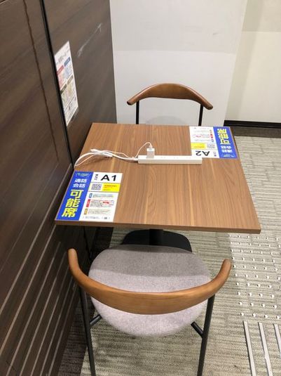 コインスペース吉祥寺パルコ店 2人用席（通話・会話OK）の室内の写真