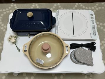 調理器具はキッチン設備一式オプションでご利用いただけます。 - グランデール名古屋 NRS02⭐️笑顔あふれるパーティースペースの室内の写真