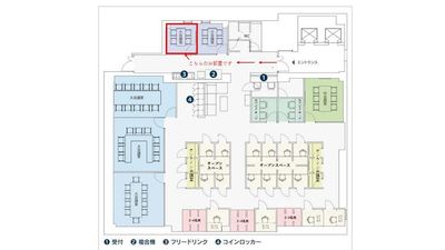 店内マップとお部屋への道順です。 - relark大宮　貸し会議室 No.301小会議室のその他の写真