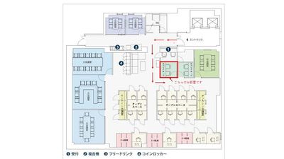 店内マップとお部屋への道順です。 - relark大宮　貸し会議室 No.303オンライン会議室【エグゼクティブ】のその他の写真