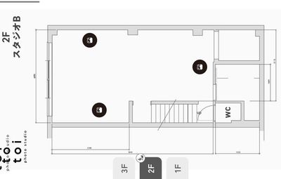 totoi photo studioの室内の写真