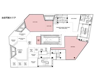 出店可能エリア - 東急プラザ表参道原宿5階　LOCUL 東急プラザ表参道「オモカド」5階　ポップアップショップの室内の写真