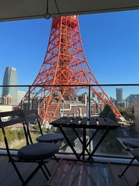 バルコニー - 東京タワー 東京タワーが目の前に見える景色の綺麗な部屋　の室内の写真