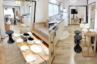 Kitchen & room B / Kitchen & room A | Sabori CASA yoyogi - CASA代々木 Resting place during Tokyo tripの室内の写真