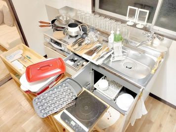 Kitchen equipment - CASA代々木 Resting place during Tokyo tripの設備の写真