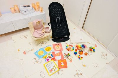 ママ会✨👀 ベビーグッズ充実✨👶 
バウンサー/ベビーチェア/知育玩具/絵本など無料でお使いください☺️ - Mio三ノ宮 💕海辺のヴィラ♡Mio三ノ宮✨💕の設備の写真