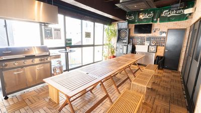 昼のテラス席です。BBQが可能。 - BAR111 貸切フロアの室内の写真