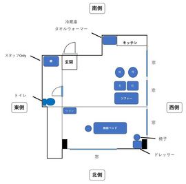 ２部屋ありとっても広く使えます！ - レンタルサロンRainbow 赤羽店の室内の写真