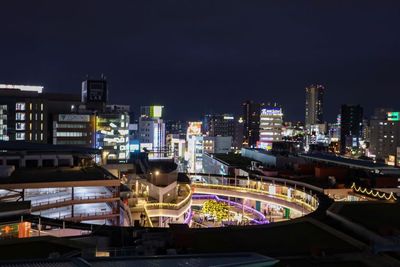 部屋の10階ベランダからの夜景です。10階のベランダからアスナル金山が一望できます。 - ご縁カフェ金山レンタルルーム ～金山徒歩2分～☆2部屋ゆったりソファー＆キッチン付の室内の写真