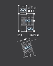 フロア図 - リファレンスキャナルシティ博多 貸会議室CA4の外観の写真