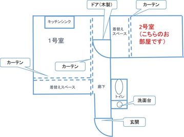 レンタルサロンLapis高田馬場 2号室の室内の写真