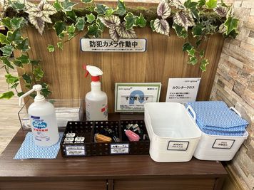 コインスペースくさつ平和堂店 1名用個室ボックスの室内の写真