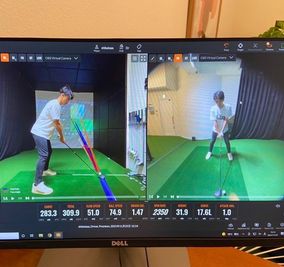 動画のスイング分析も完備 - The Golf House 御茶ノ水の設備の写真