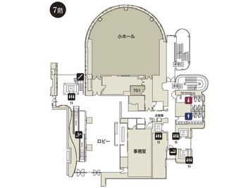 7Fフロアマップ - 大阪会議室 ブリーゼプラザ　ホール＆カンファレンス 701号室のその他の写真