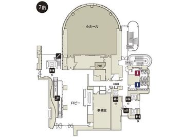 7Fフロアマップ - 大阪会議室 ブリーゼプラザ　ホール＆カンファレンス 803号室のその他の写真