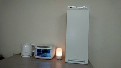 空気清浄加湿器/電気ポット/冷蔵庫/電子レンジも有ります。 - 健康ひろばの設備の写真